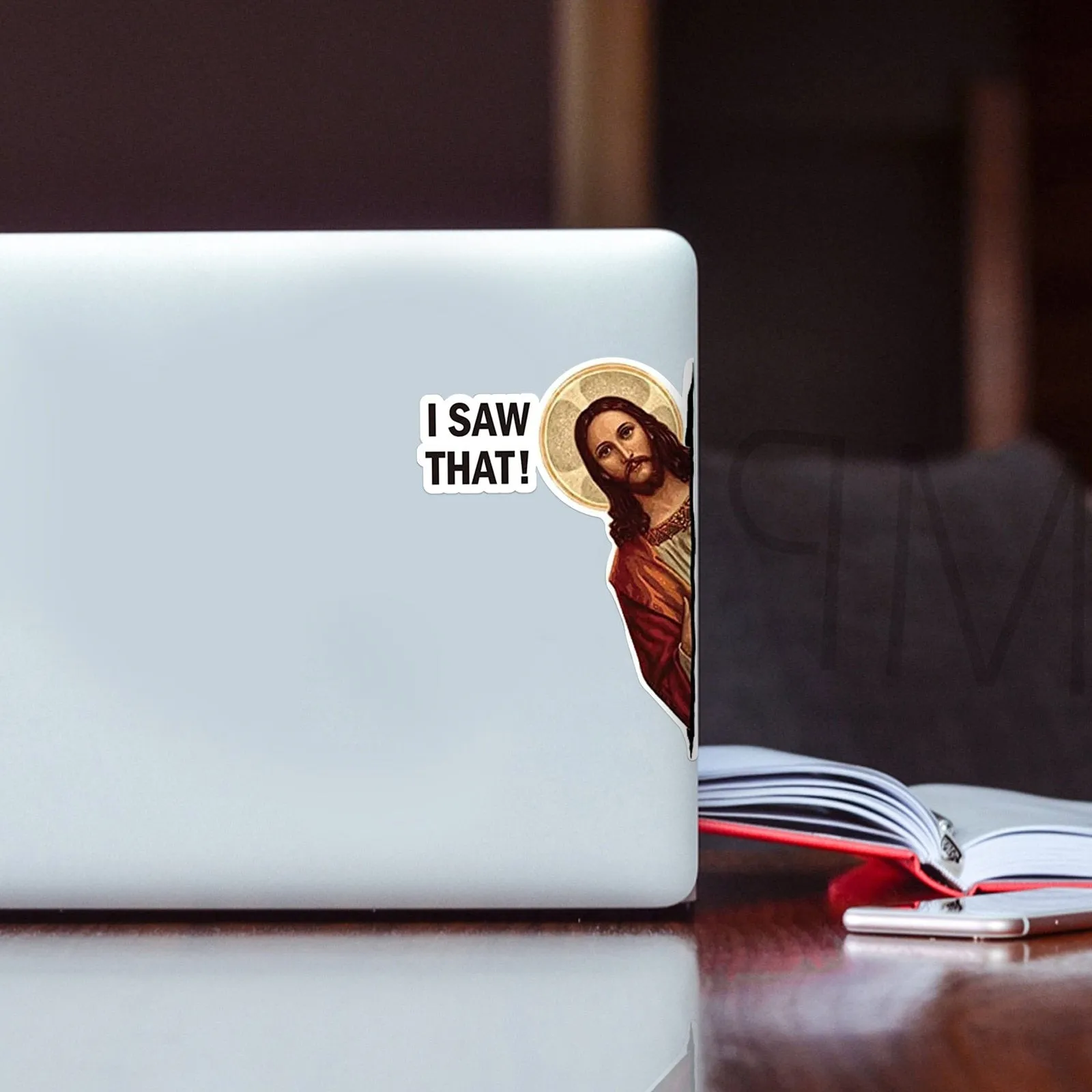 10pcs Car Sticker Jesus I Saw That Vinyl Decal Sticker Waterproof Faith Stickers for Laptops Water Bottles Christian Gift