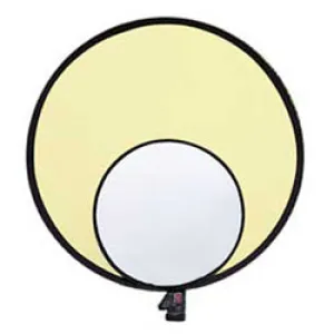 12" Collapsible Reflector - Soft Gold / White