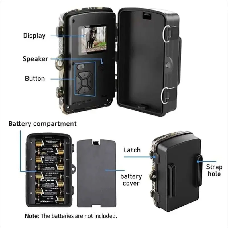 16mp waterproof wildlife trail camera w/ 16gb/32gb card | fast trigger | motion activated | best