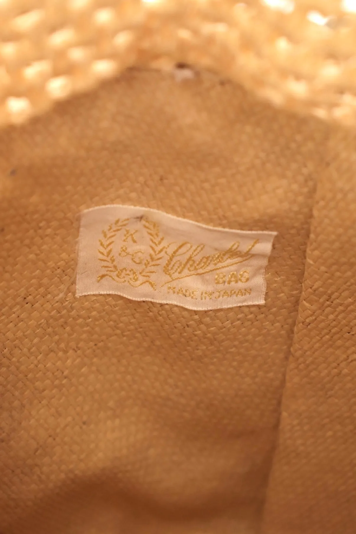 1950s Floral Appliqué Basket Bag
