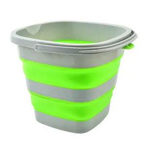 1pc Collapsible Plastic Bucket for Kitchen Storage