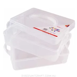 2 Tier Storage Snap Box -  215x140x130mm