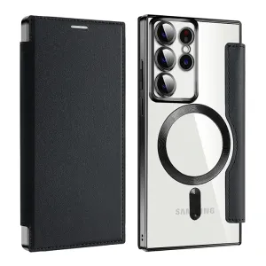 📱2024 New Leather textured flip phone case for Samsung