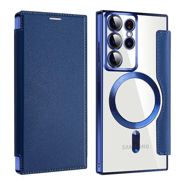 📱2024 New Leather textured flip phone case for Samsung