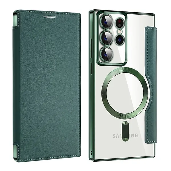 📱2024 New Leather textured flip phone case for Samsung