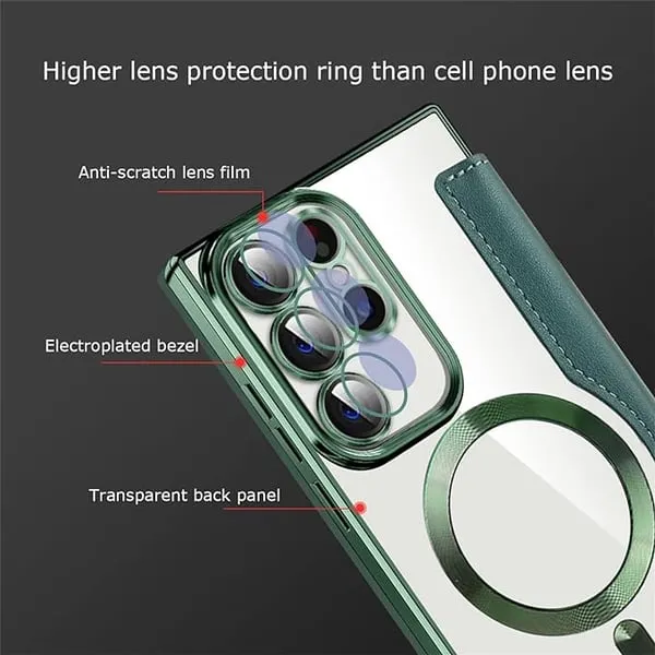 📱2024 New Leather textured flip phone case for Samsung