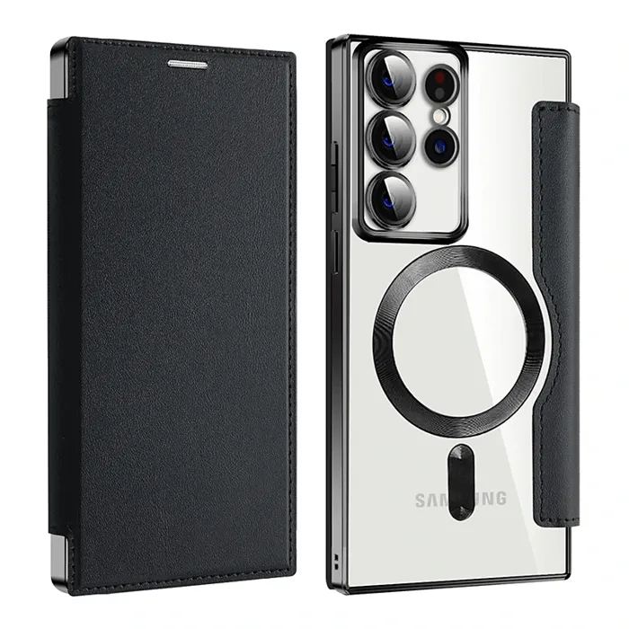 📱2024 New Leather textured flip phone case for Samsung