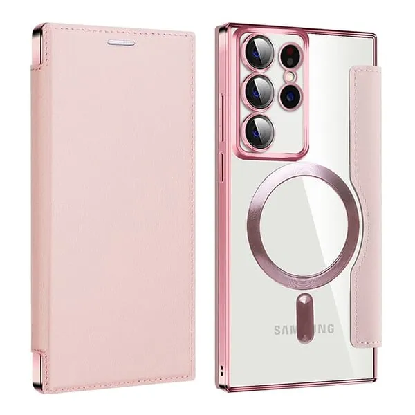 📱2024 New Leather textured flip phone case for Samsung