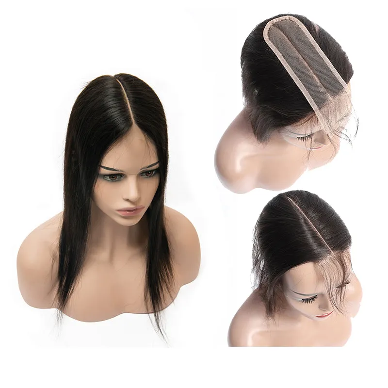 3 Bundles with a 2x6 Lace Closure Straight Virgin Hair Extensions