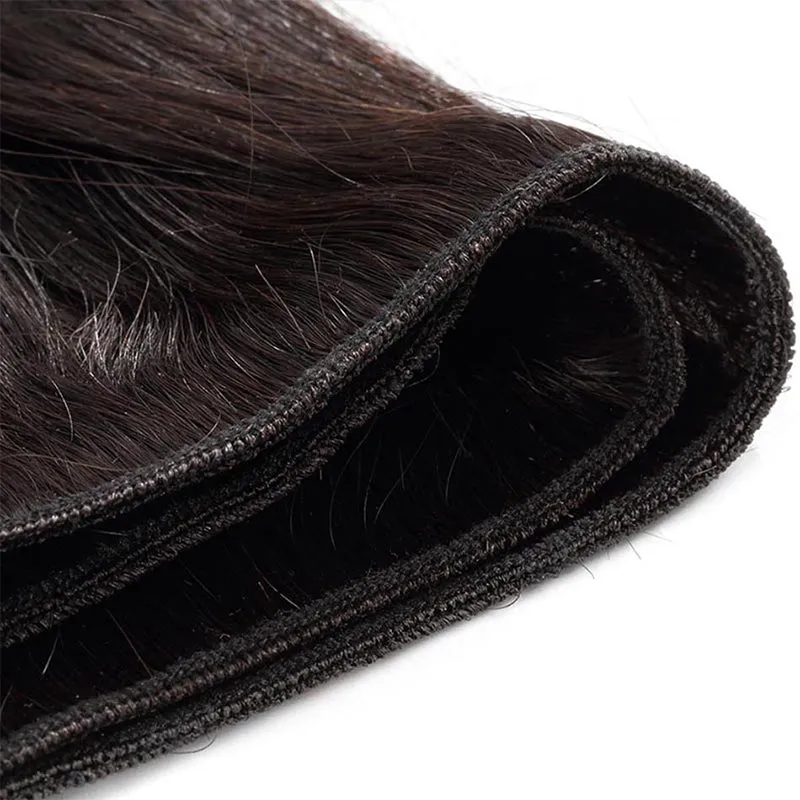 3 Bundles with a 2x6 Lace Closure Straight Virgin Hair Extensions