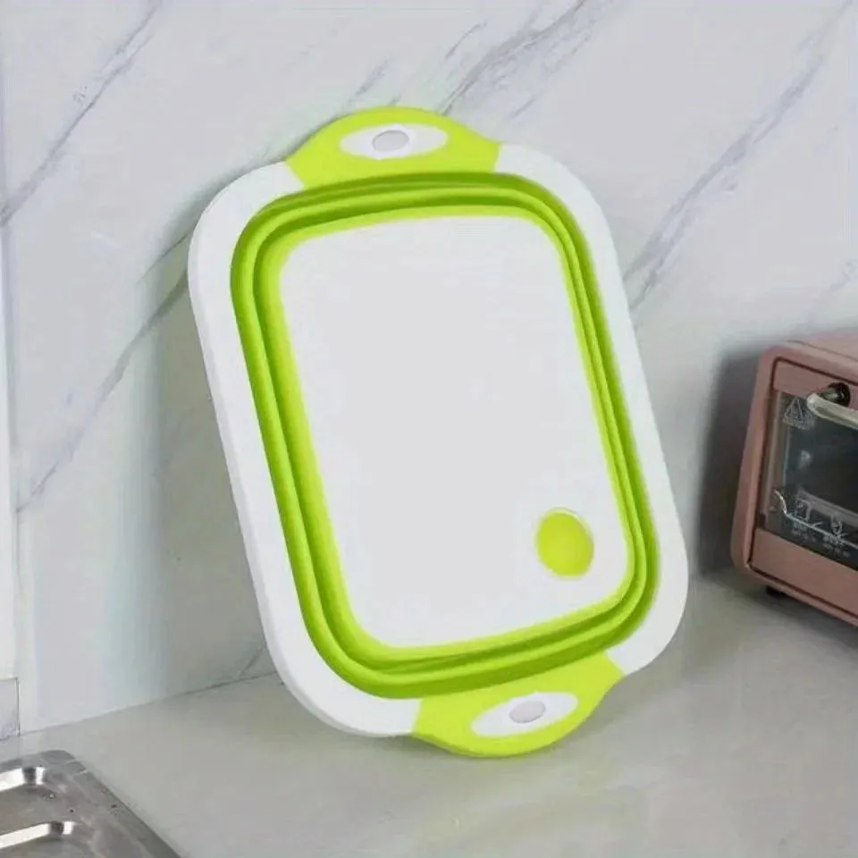 3-in-1 Collapsible Cutting Board, Wash Basin, Storage Basket