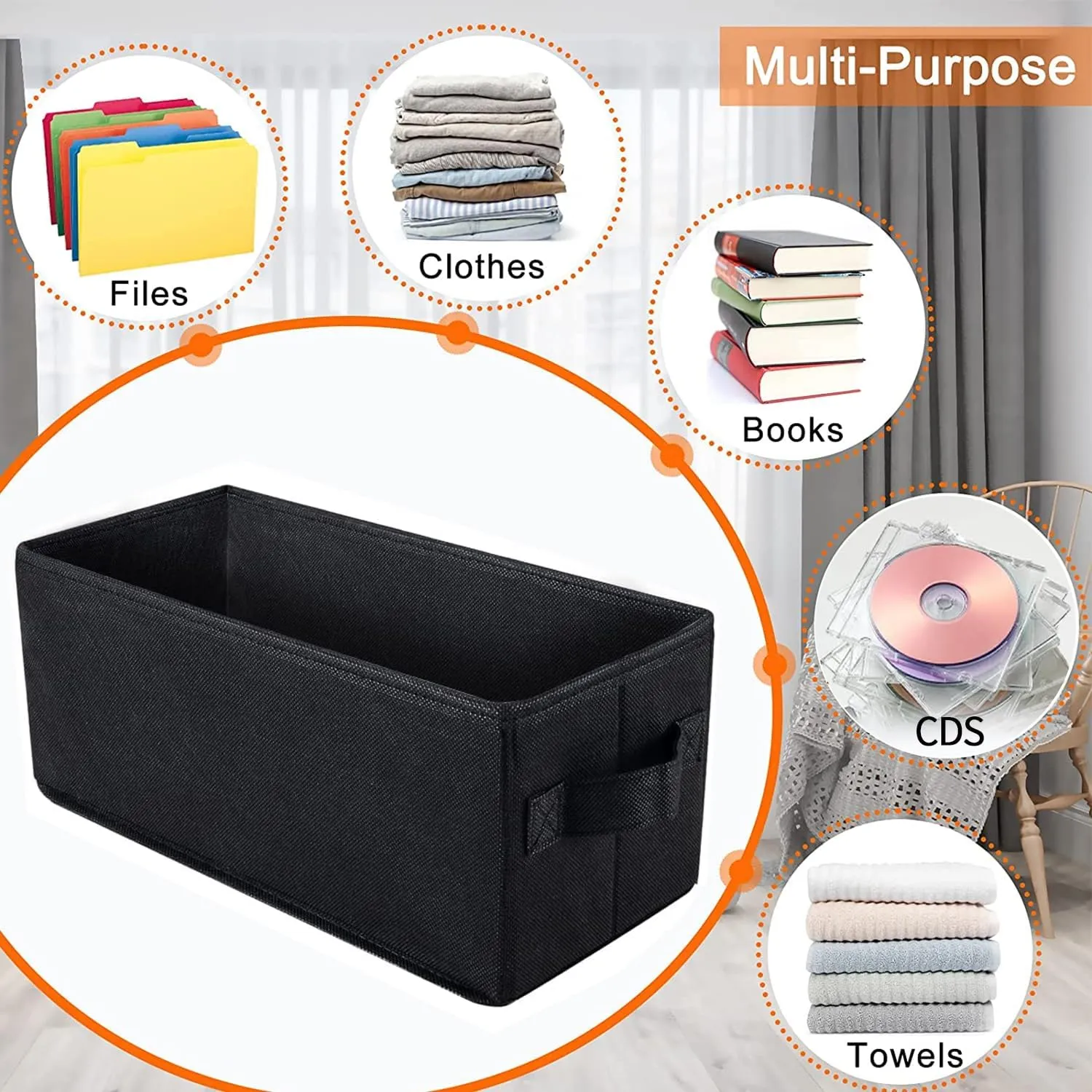 3 Pack CD Storage Box CD Case Container w/ Lids Holds 165CDs in Full Jewel Cases