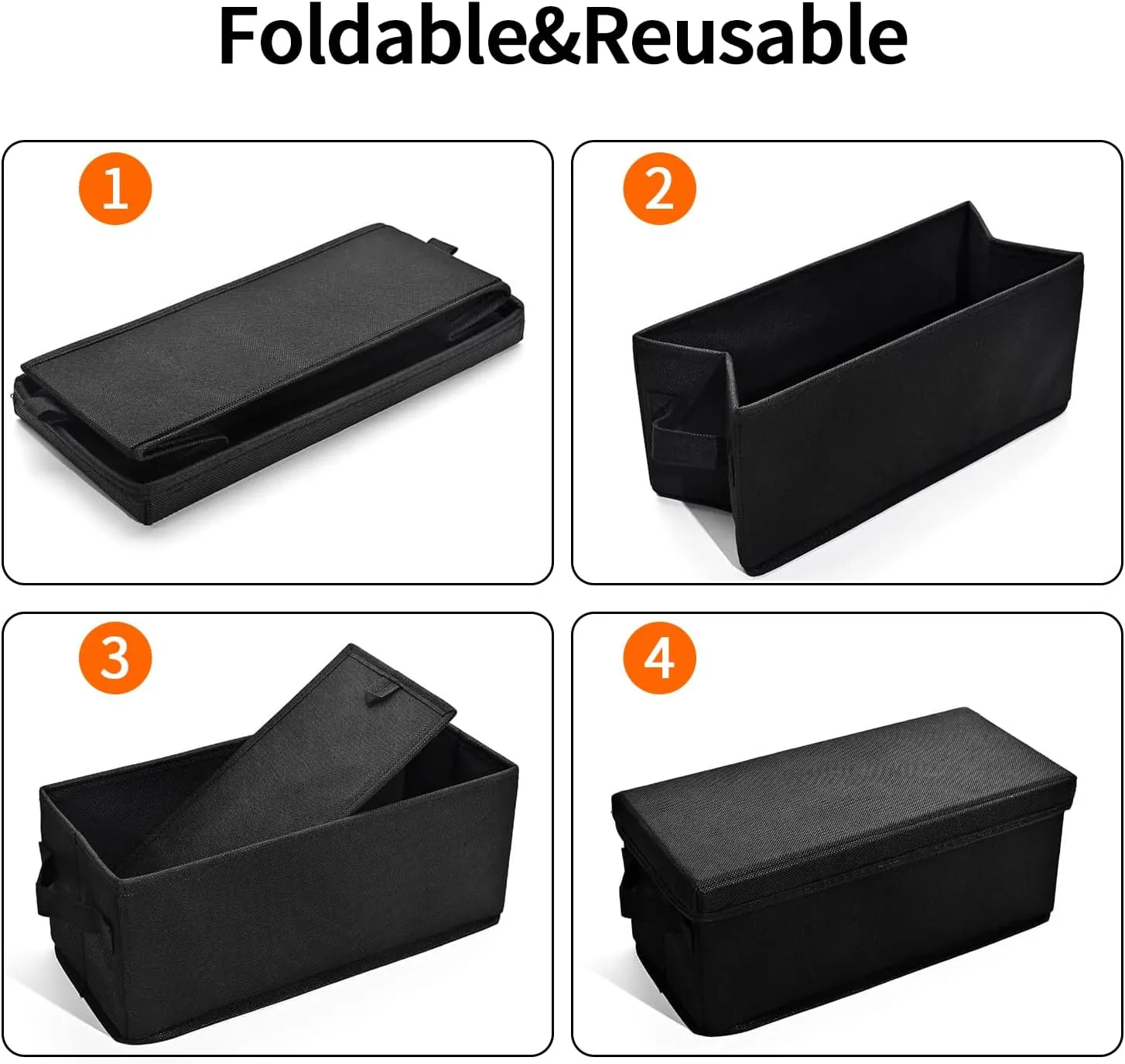 3 Pack CD Storage Box CD Case Container w/ Lids Holds 165CDs in Full Jewel Cases
