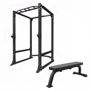 360 Strength Power Rack   Flat Bench Package
