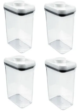 (4) ea Oxo International 1071397 POP 2-1/2 Quart Food Storage Containers