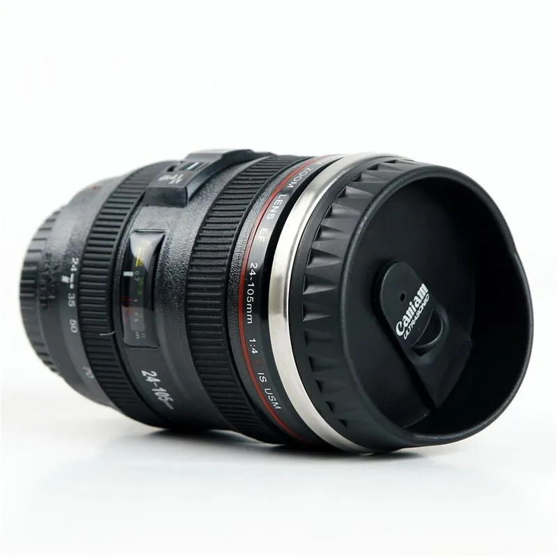 400ml Camera Lens Coffee Thermos