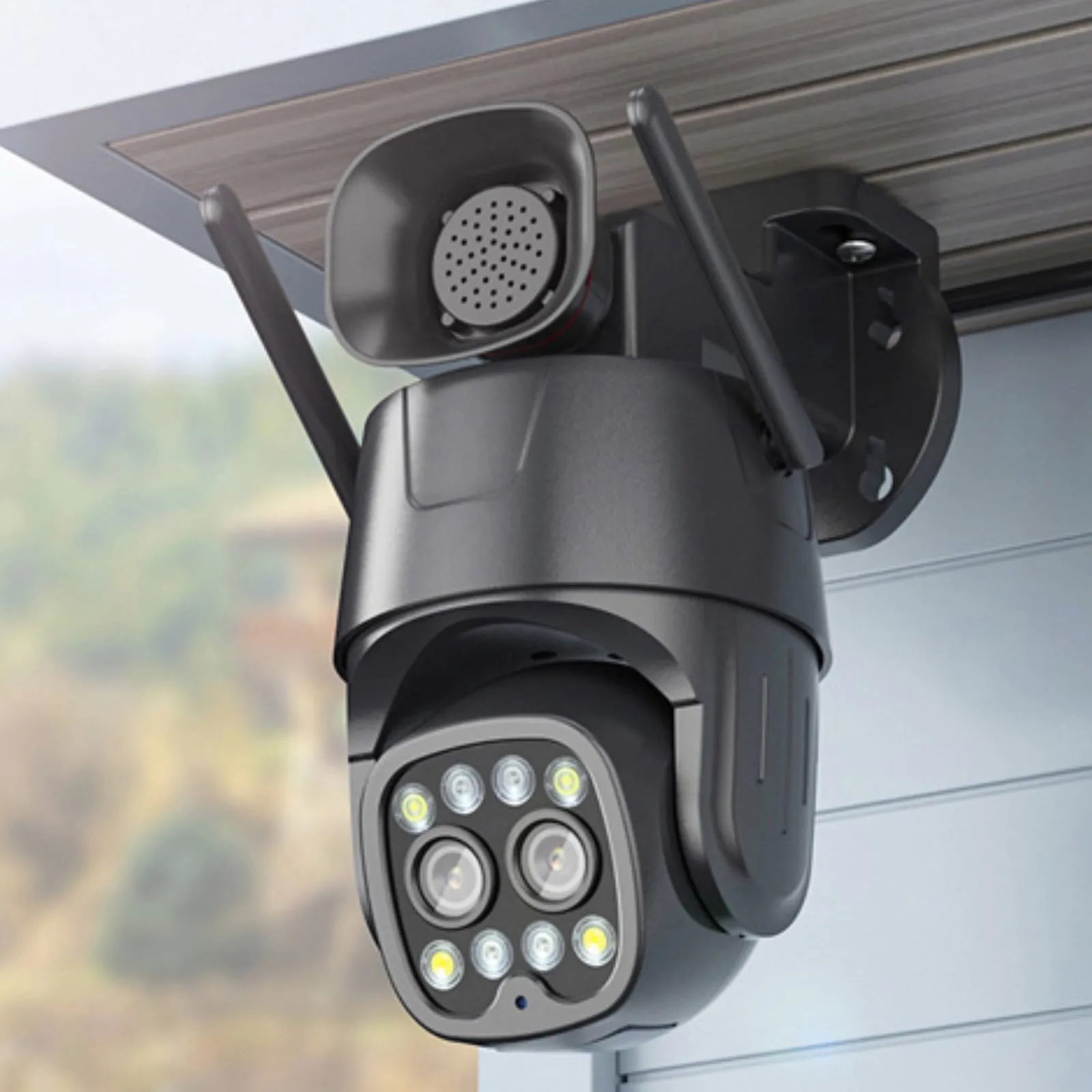 4G Camera 8MP Dual Lens (4MP 4MP) 1080p UHD AI Human Tracking 10X Zoom 360º PTZ