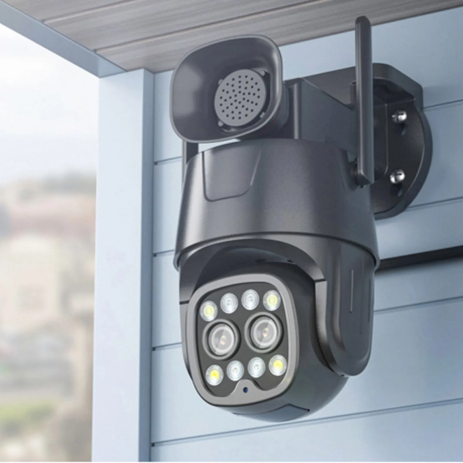 4G Camera 8MP Dual Lens (4MP 4MP) 1080p UHD AI Human Tracking 10X Zoom 360º PTZ