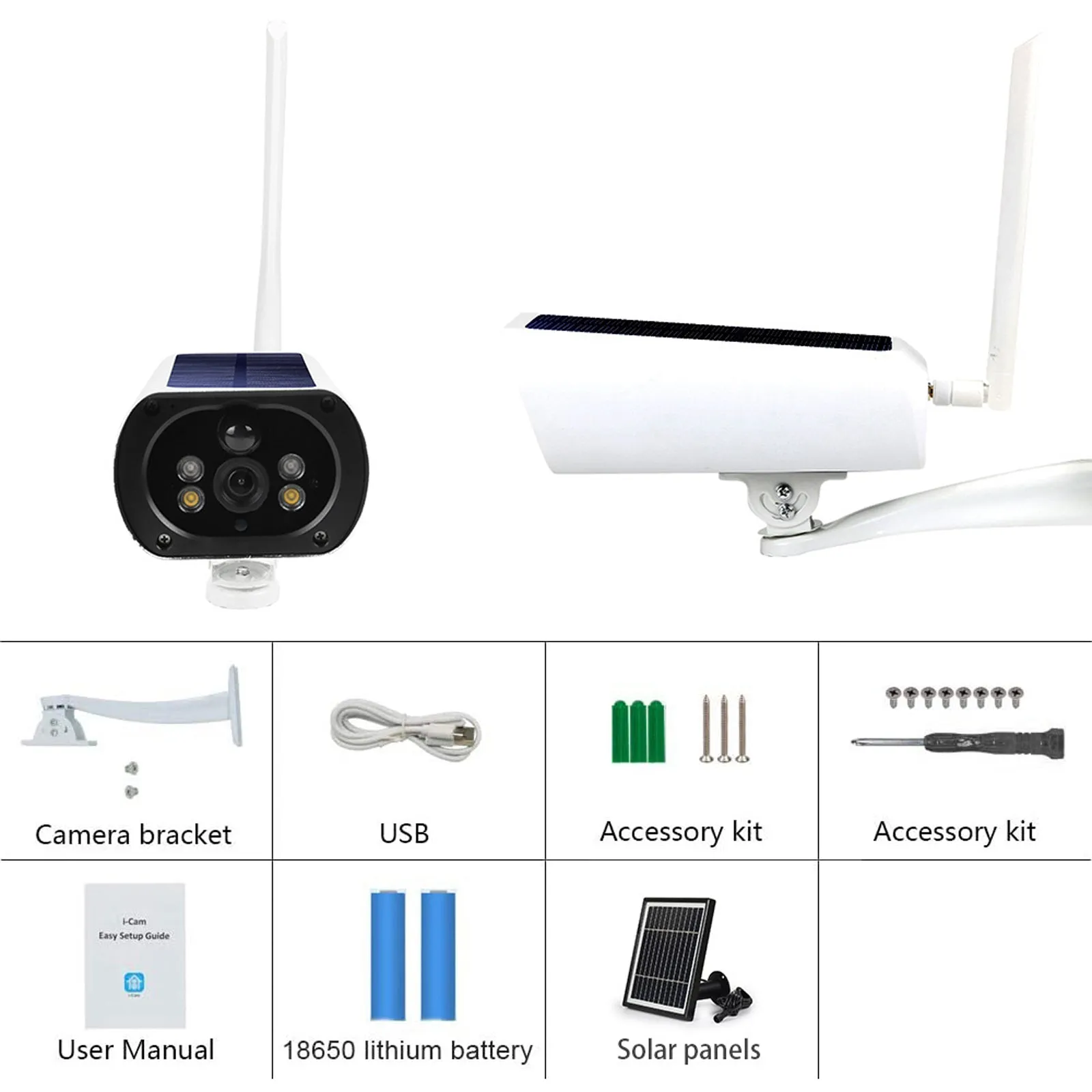 4G Solar Power Camera 1080p HD Video Recorder uBox App Push Notification Alert
