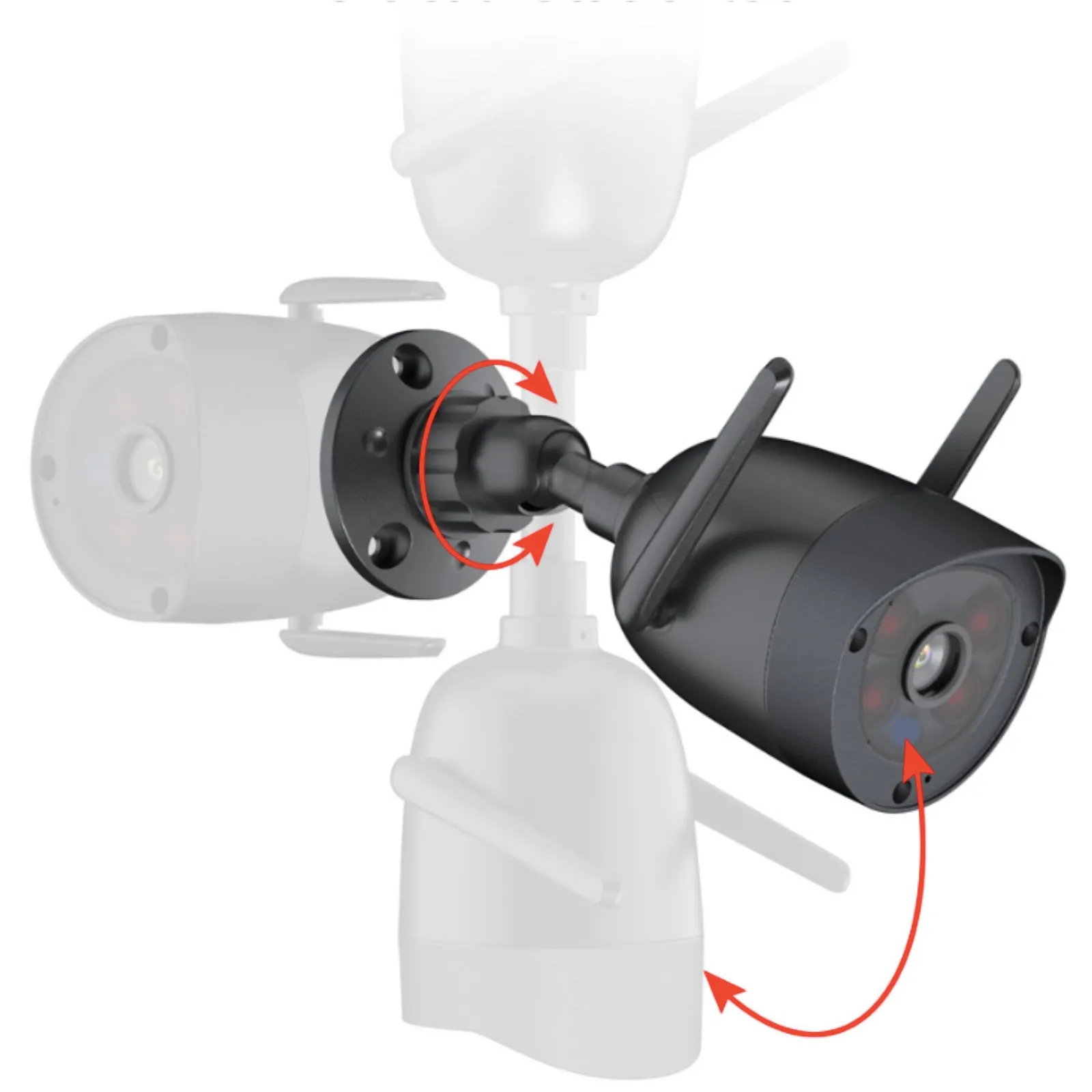 4G Wi-Fi Wireless Pan & Tilt Bullet Camera 5MP 3.6mm Lens CamHi App 12v DC
