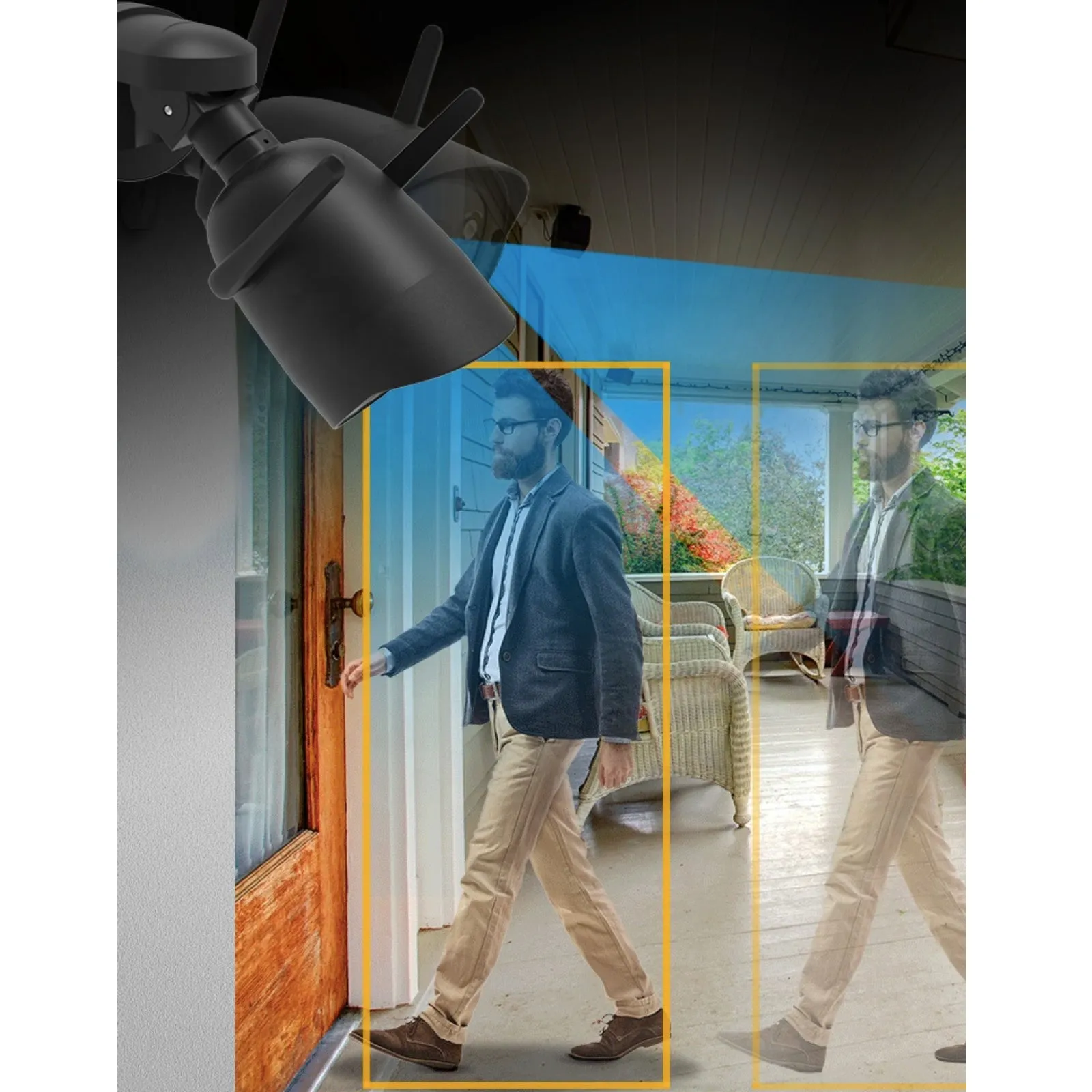 4G Wi-Fi Wireless Pan & Tilt Bullet Camera 5MP 3.6mm Lens CamHi App 12v DC