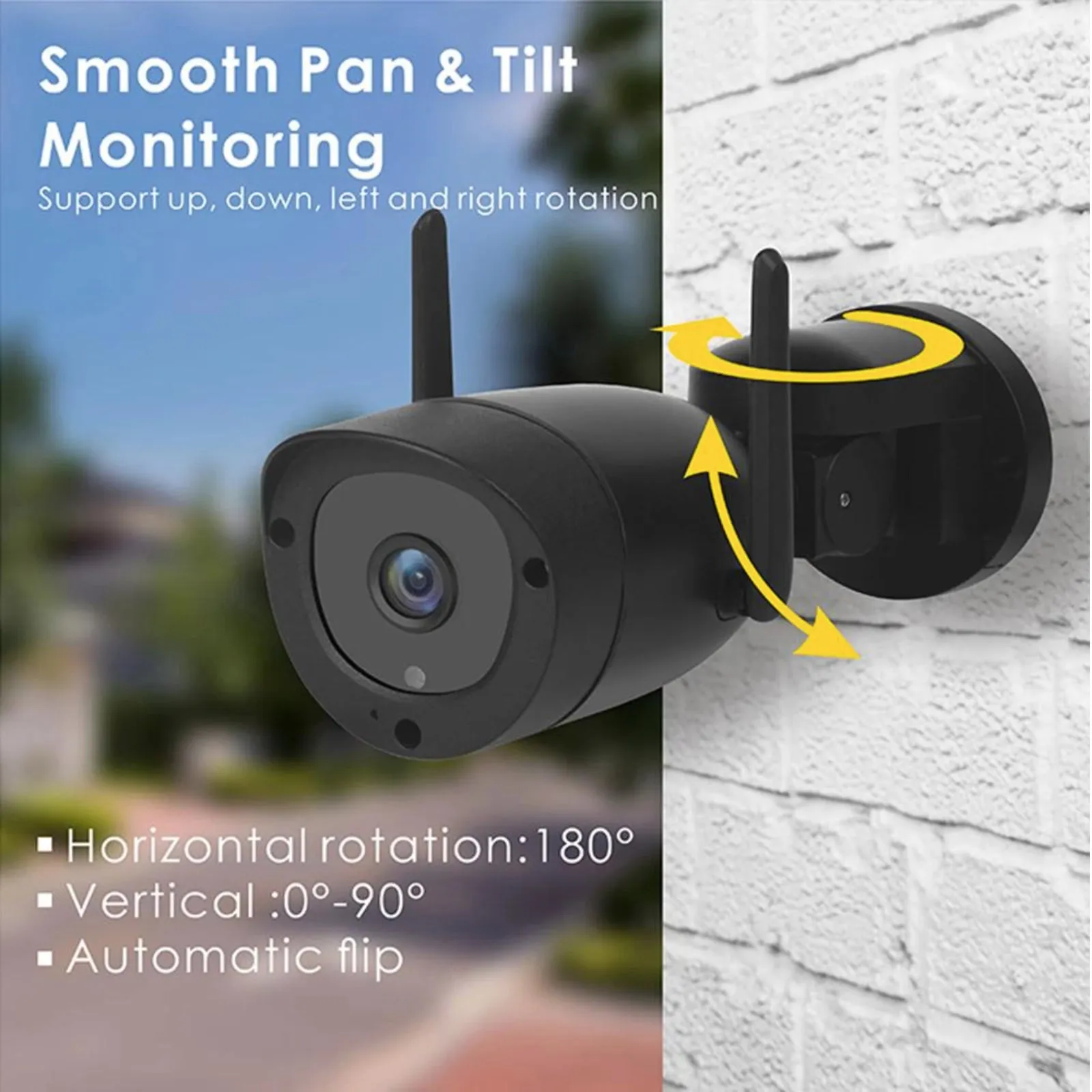 4G Wi-Fi Wireless Pan & Tilt Bullet Camera 5MP 3.6mm Lens CamHi App 12v DC