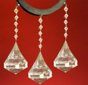 6" CLEAR ACRYLIC DIAMOND - Magnetic Chandelier Crystal TrimKit® (Box of 3)