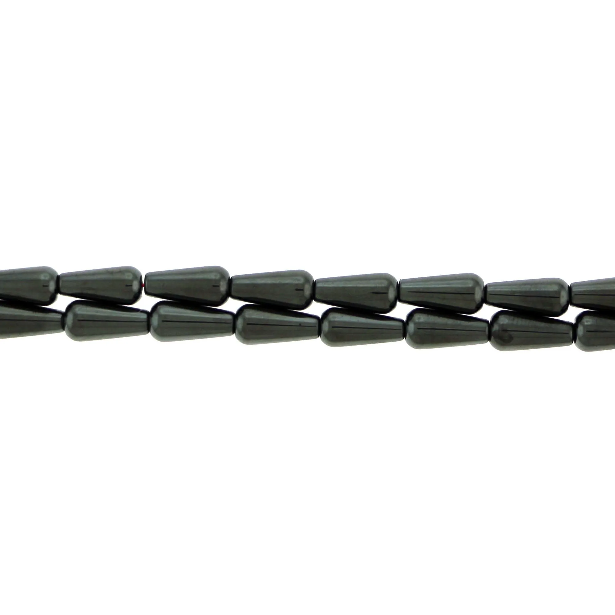 6X12mm Teardrop Magnetic Hematite Mh56