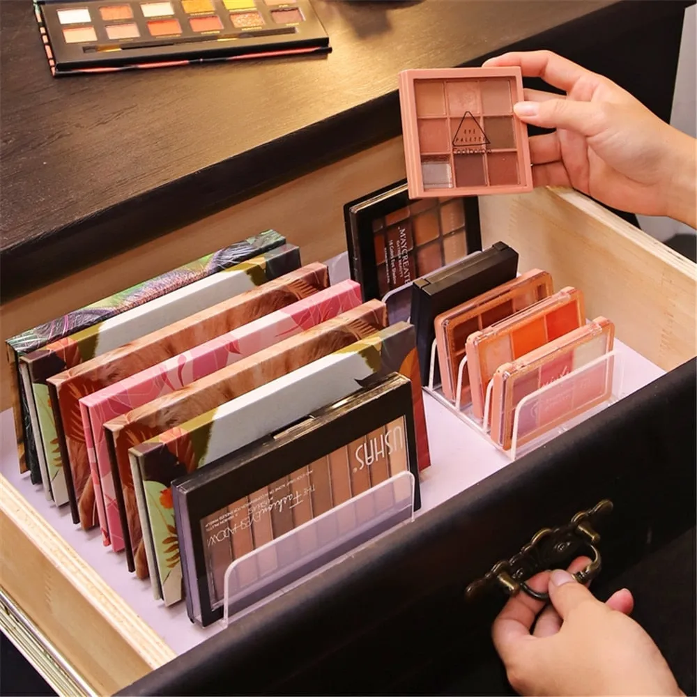 7 Grids Transparent Compact Section Storage Organizer