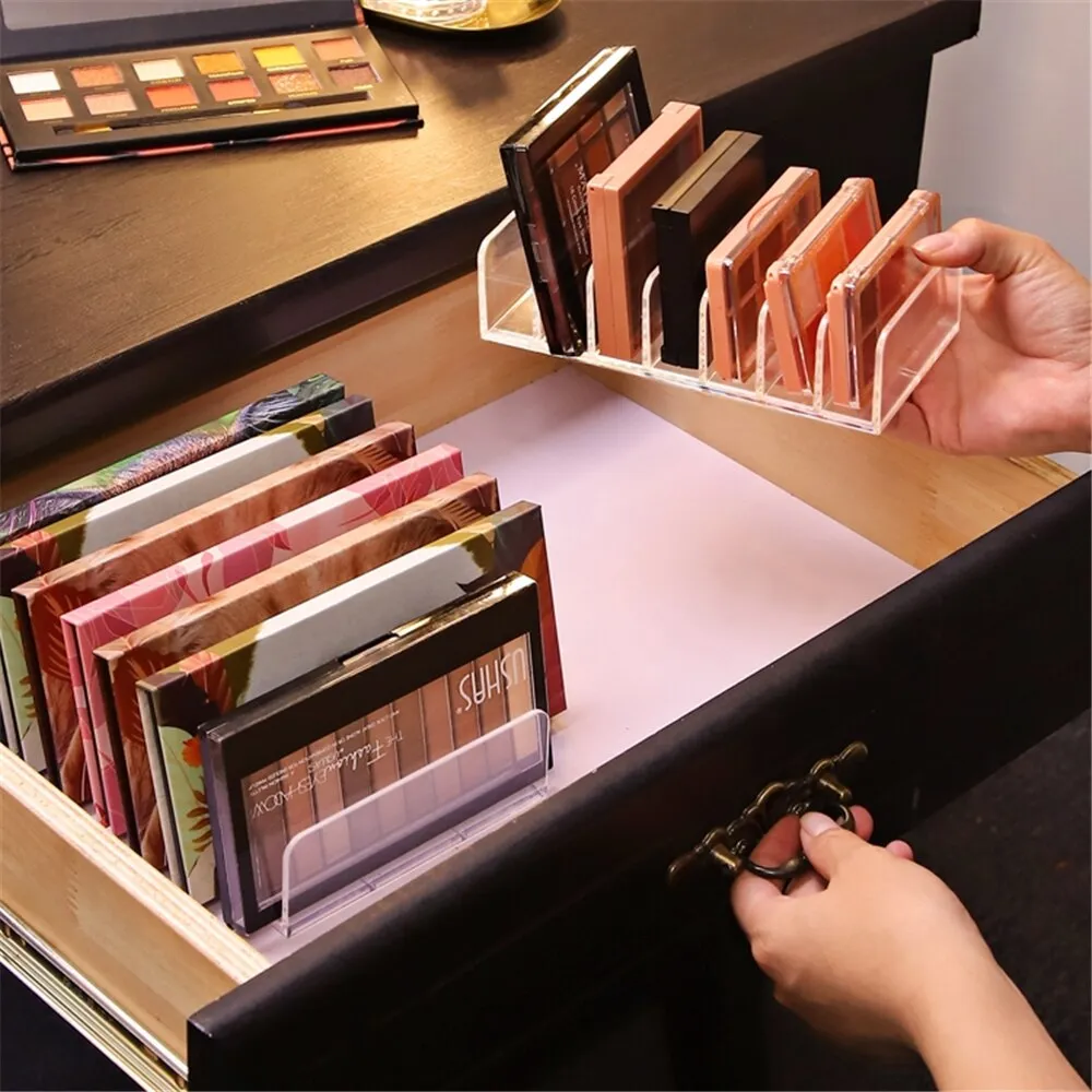 7 Grids Transparent Compact Section Storage Organizer