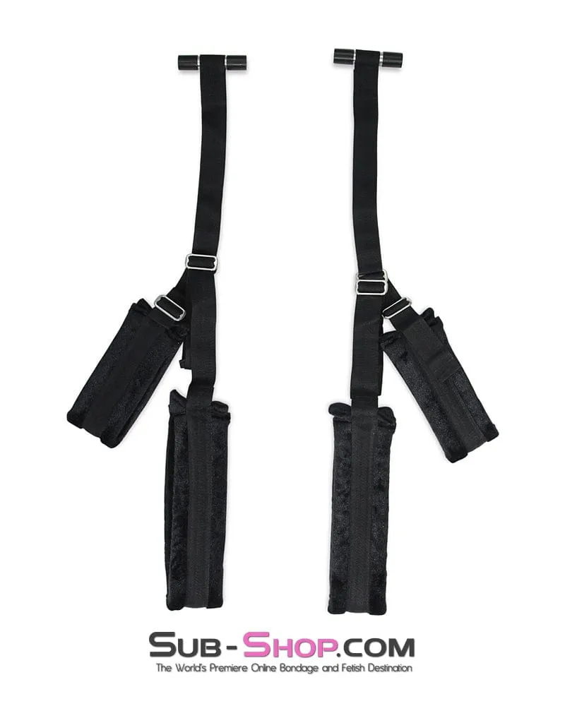 7915DL      Flying Fuck Over the Door Padded Furry Sex Harness