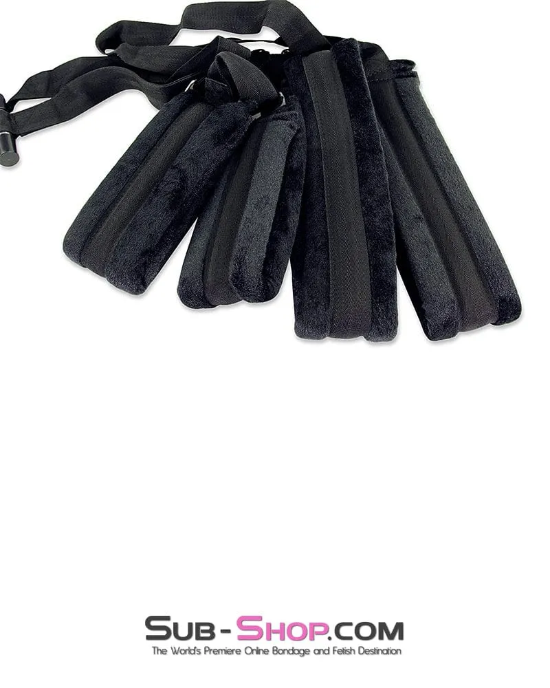 7915DL      Flying Fuck Over the Door Padded Furry Sex Harness