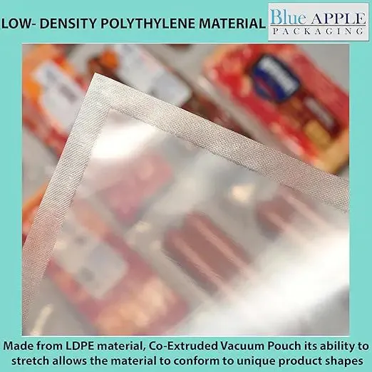 7X11 inches Vacuum Seal Bags for Food Packaging 3 Mil Co-Extruded
