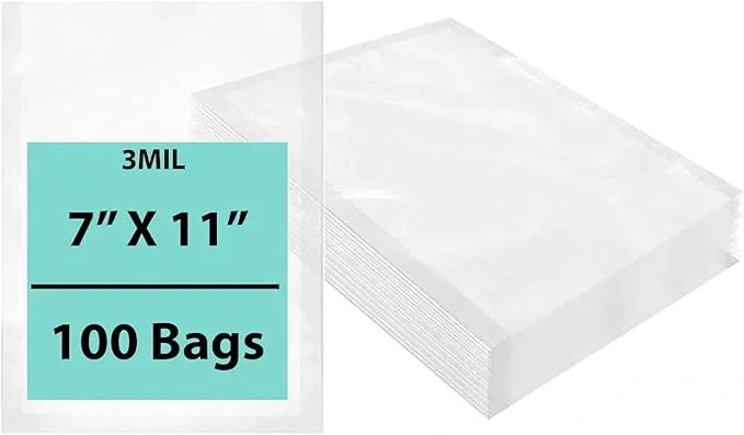 7X11 inches Vacuum Seal Bags for Food Packaging 3 Mil Co-Extruded