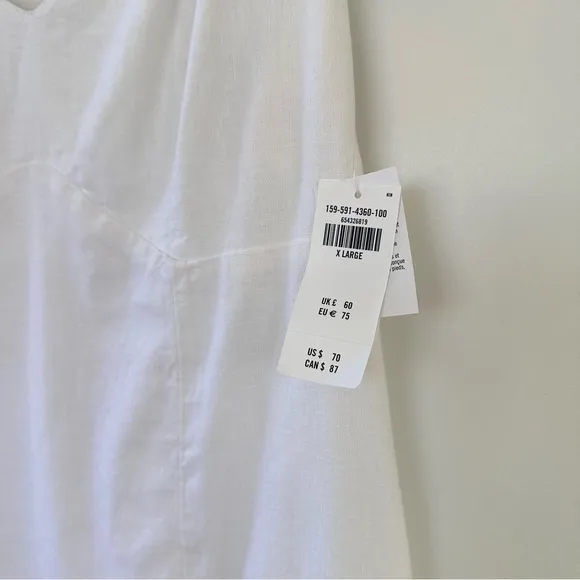 Abercrombie Corset Seamed Linen Blend Mini Dress
