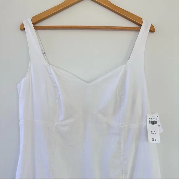 Abercrombie Corset Seamed Linen Blend Mini Dress