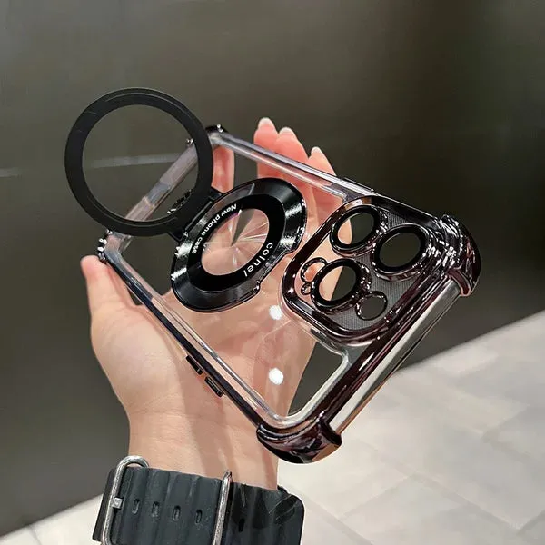Airbag Anti-fall iPhone Case with Invisible Ring Stand