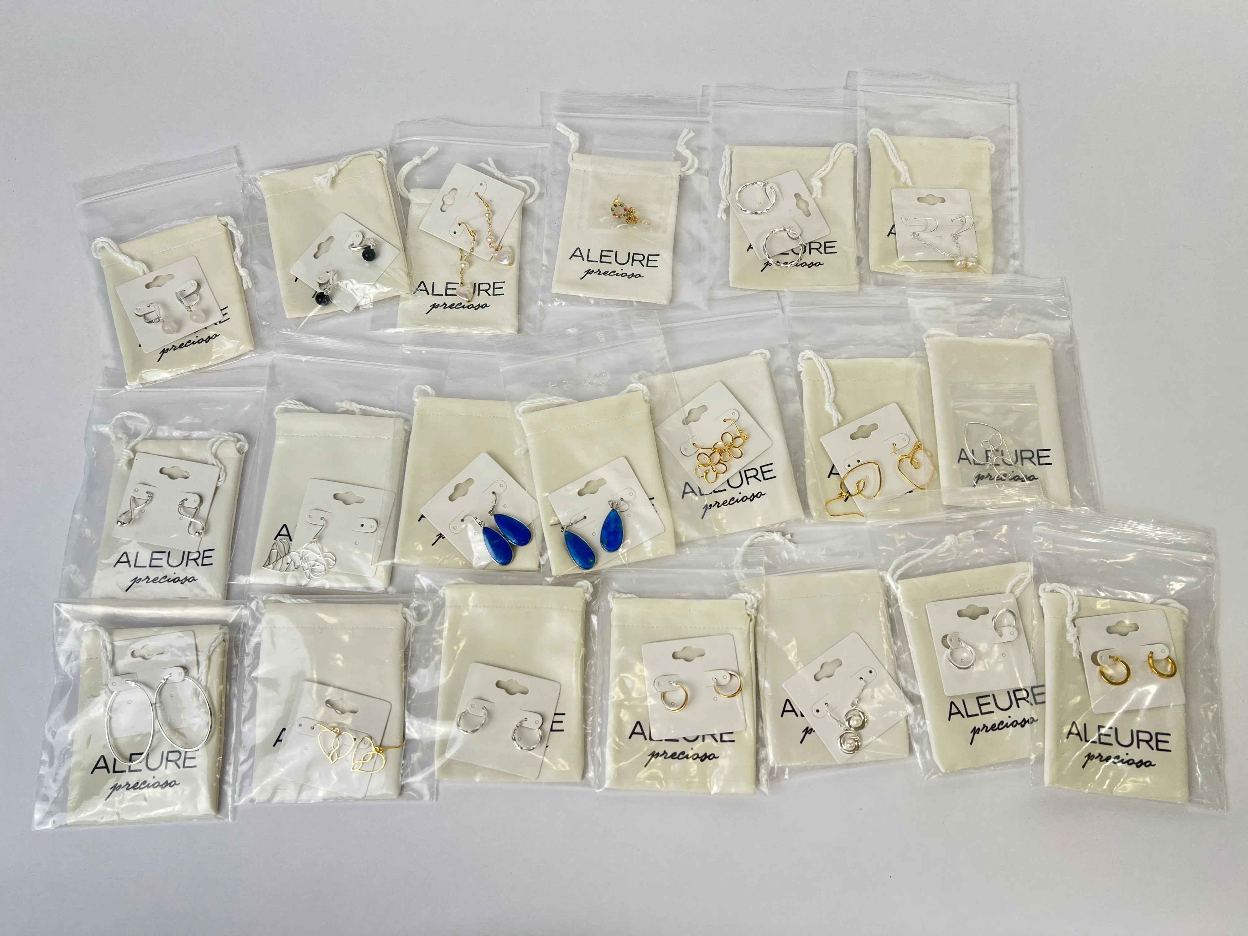 ALEURE Earrings Bundle (with velvet storage bags)
