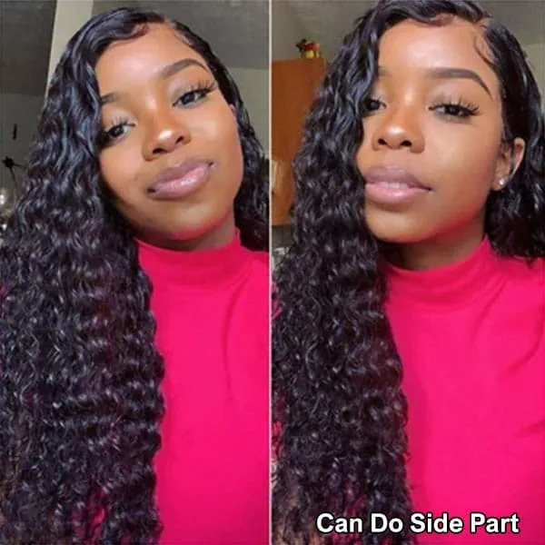 Aliopop Hair Deep Wave 6x6 Lace Closure Wig Pre Plucked with Baby Hair