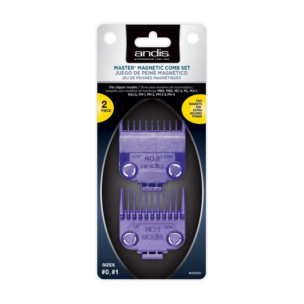 ANDIS - Master Magnetic Comb Set - 0 & 1