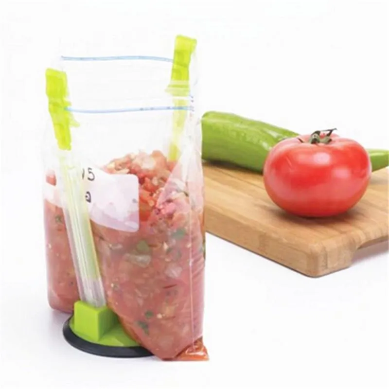 Anti-Spill Adjustable Hands-Free Baggy Opener