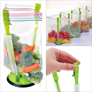 Anti-Spill Adjustable Hands-Free Baggy Opener