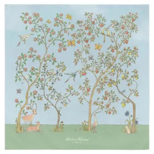 Atelier Choux Paris Organic Cotton Carrés, In Bloom Blue