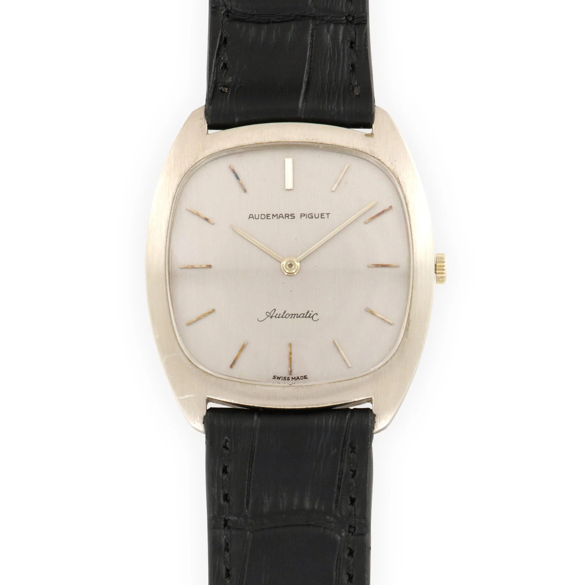 Audemars Piguet White Gold Automatic Strap Watch