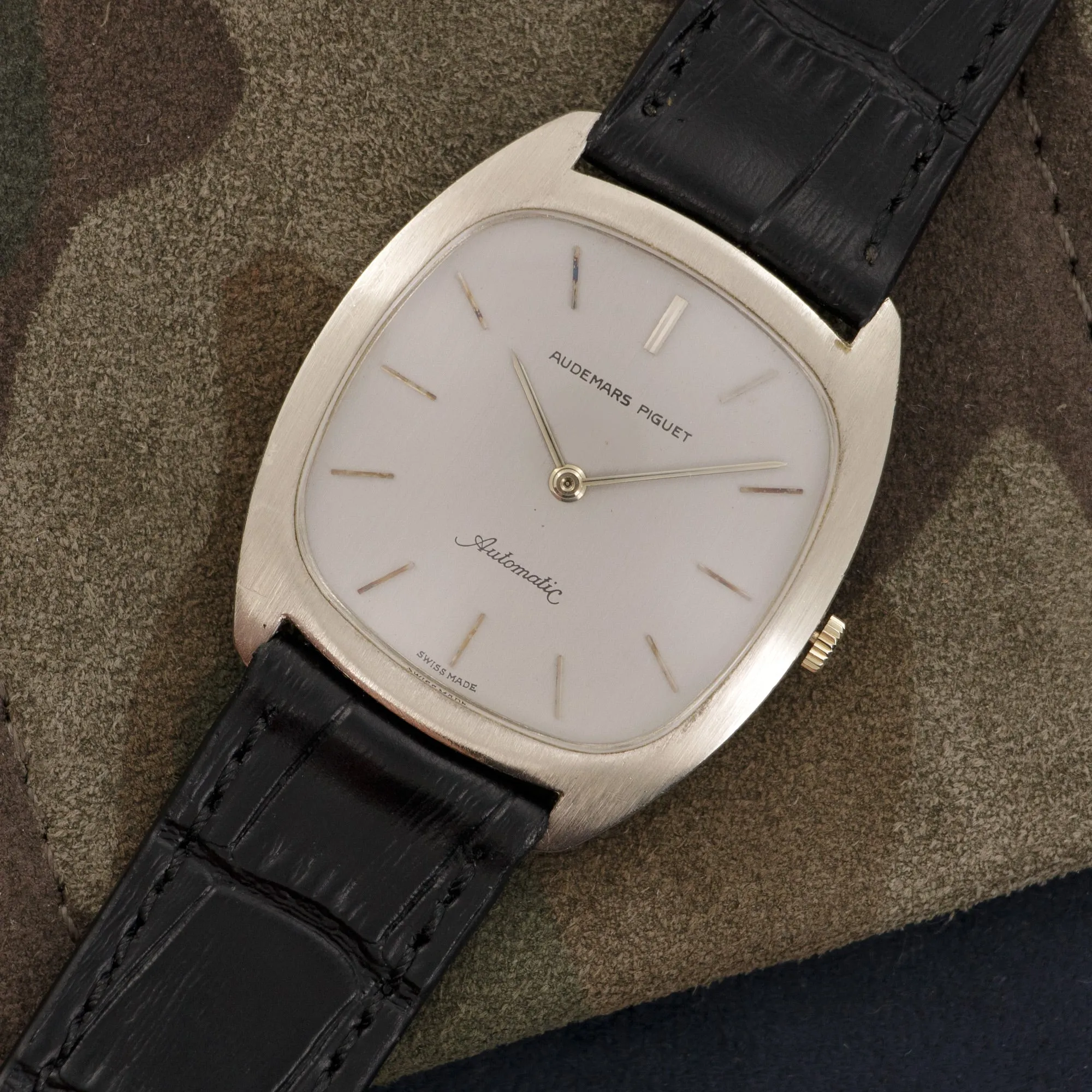 Audemars Piguet White Gold Automatic Strap Watch