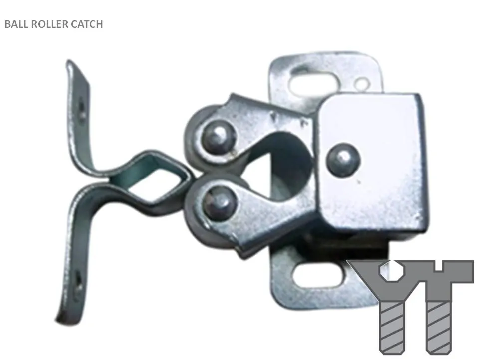 BALL ROLLER CATCH ZINC PLATED 20MM X 15MM