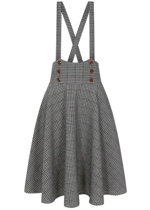 Banned Moana Check 40's Swing Skirt Blue