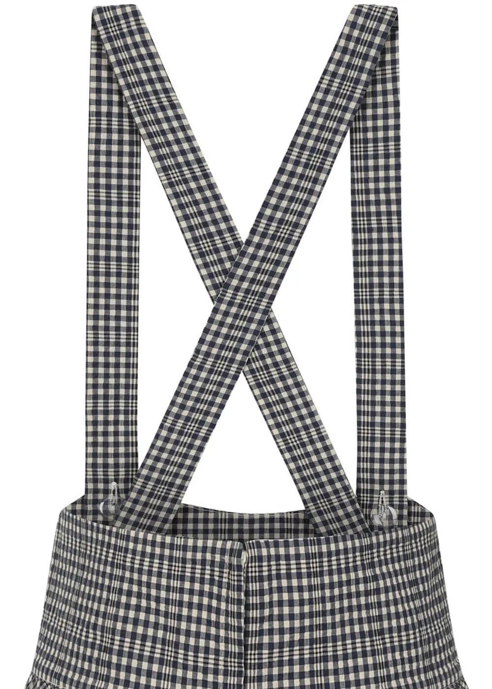Banned Moana Check 40's Swing Skirt Blue