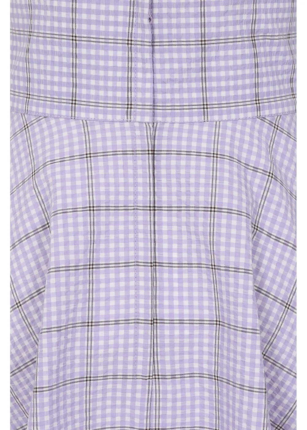 Banned Moana Check 40's Swing Skirt Lilac