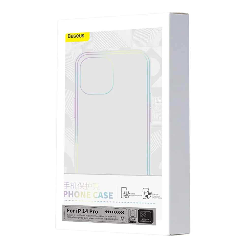 Baseus Crystal Magnetic Phone Case for iPhone 14 Pro - Transparent